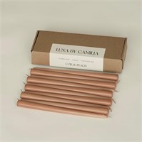10 Pieces Luna By Camilia 12 Inch Taper Candles, W