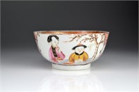 CHINESE EXPORT FAMILLE ROSE PORCELAIN BOWL