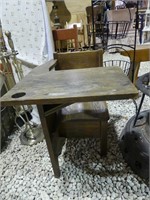 ANTIQUE OAK STUDENT DESK