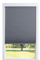 $48 CORDLESS CELLULAR SHADE IN GRAY SIZE 36”x64”