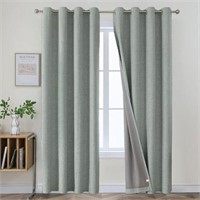 2-Pc 52" x 96" Joydeco Sage Green Curtains