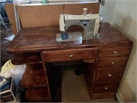 Nachi sewing machine and beautiful desk cabinet.