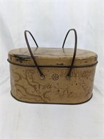 Vintage Tin Western Themed Lunch Pail