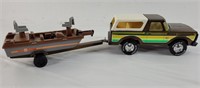 Nylint toys Bass Tracker truck, trailer, & boat