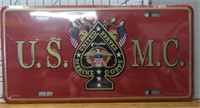 USMC usa made license tag