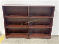 Pair of 44 inch Tall Bookcases
