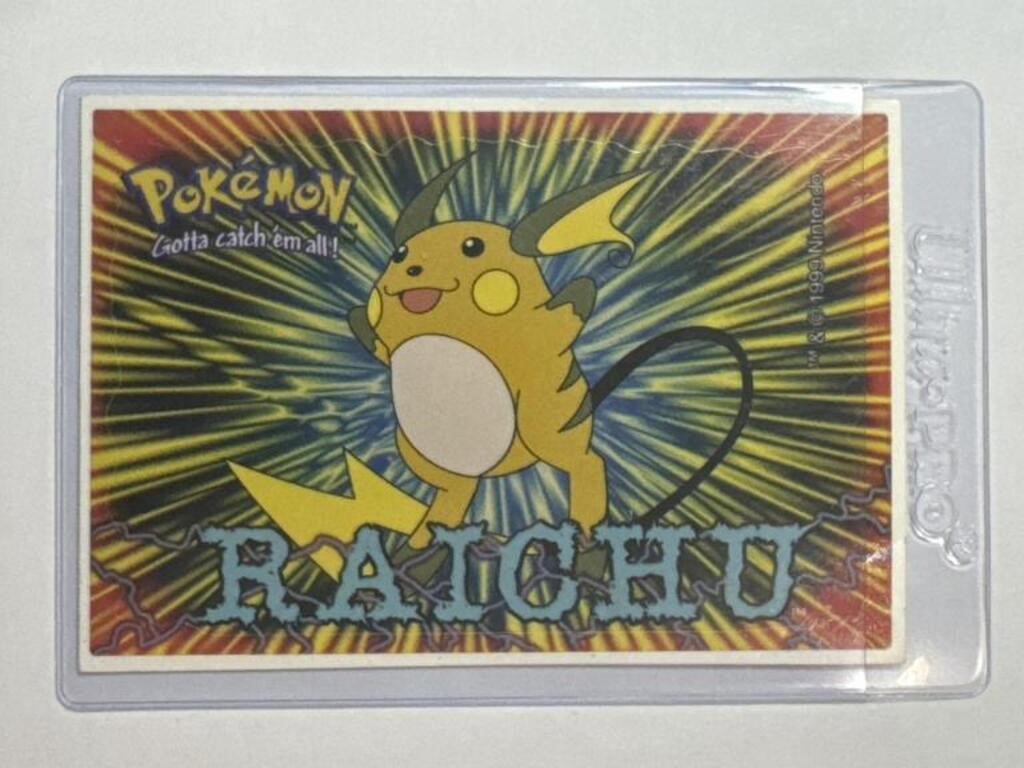 Vintage 1999 Pokémon Raichu Vending Sticker!