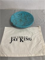 Vintage Mine Finds By Jay King 11” Turquoise Bowl