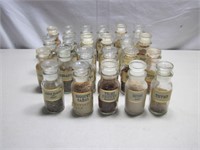 Lot of Vintage Glass Spice Jars - 23
