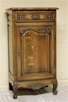 Louis XV Style Oak Lift Top Cabinet.