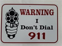 911 Novelty Sign
