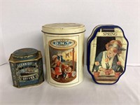 Three Vintage Tins