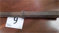 CAST IRON WEDGE END CHISEL TOOL 18 IN