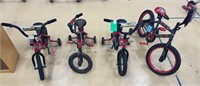 4 Childs Bicycles