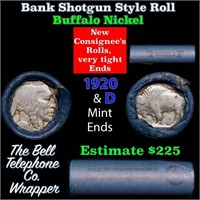 Buffalo Nickel Shotgun Roll in Old Bank Style 'Bel