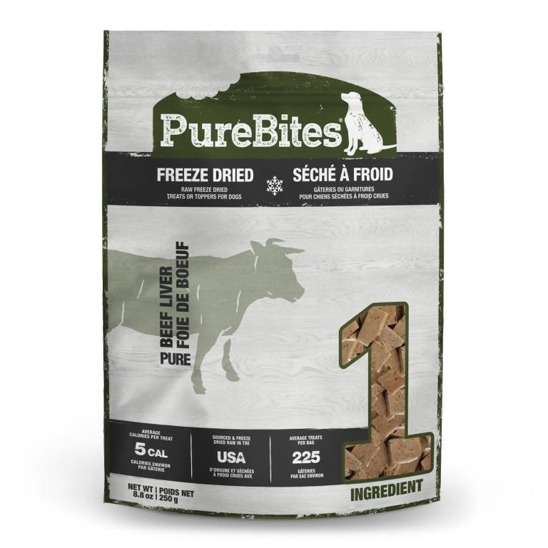 Purebites Beef Liver for Dogs, 8.8Oz / 250G - Valu