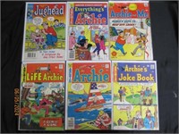 Lot Of 6 Vtg Archie Comics