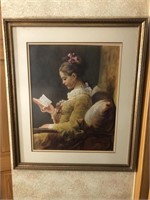 Girl with book picture