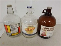 3 Root Beer Bottles