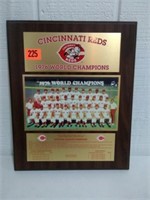 1976 Cincinnait Red World Champions Plaque