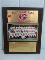 1975 Cincinnait Red World Champions Plaque