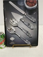 Catrina crystal handled serving set by Godinger