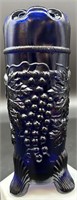 Mosser Cobalt Grape & Cable Hatpin Vase