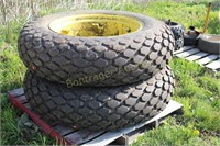 PAIR OF ARMSTRONG 13.6 X 28 TURF TIRES