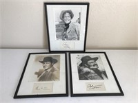 Old Westerns - Framed Autographed Pictures