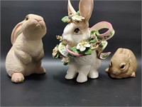 Rabbit Sculptures, Banoanna, Sandicast & Others