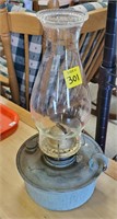 Galvanized Antique Oil Lamp