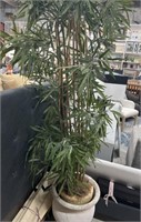 Faux Bamboo Plant in Pot 6’