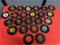 Lot of 23 vintage 45 records Ray Charles