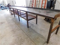 Steel Shop Table with Vise