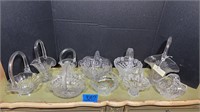 Crystal & glass baskets