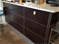 modular front service counter 93 x 34", stone top*