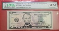 2009 $5 Federal Reserve Note GEM Uncirculated