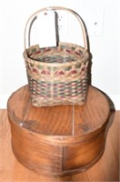 Round wooden cheese box 14” and contemporary