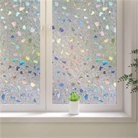 3D Frosted Privacy Window Film (35.4 x 78.7 inch)
