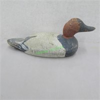 Canvasback Duck Decoy -Wood -one glass eye -Works