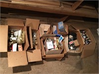Group lot of boxes of hardware