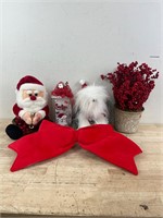 Red Christmas Decor Lot