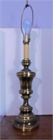 Brass table lamp, 34" tall