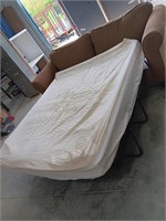 Sofa bed mattress 60x72x4. Sofa 84x37x36 w decor