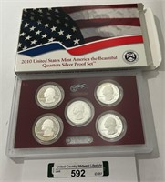 2010 US Mint Quarters Silver Proof Set