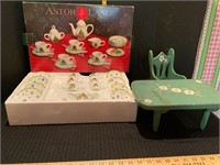 Astorlane Christmas Tea Set w/Mini Table & Chair