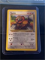 1999 Original OLD Tauros Pokemon CARD