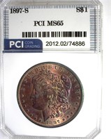 1897-S Morgan MS65 LISTS $700