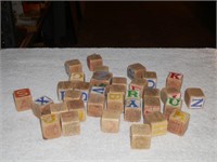 Vintage Toy Wood Blocks