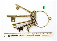 Brass Ring of Brass Skeleton Keys